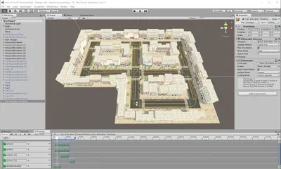 Figure 26 Screenshot from unity with animation setup