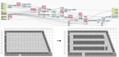 The complete prototype’s scripts, The basement parking layout generating process.