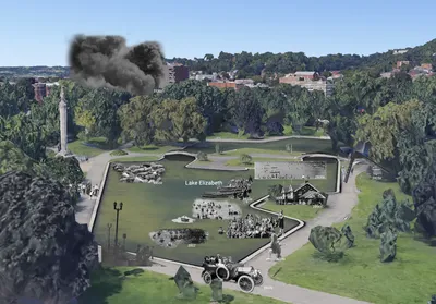 The mock up of AR scenarios