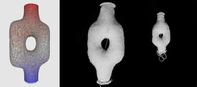 Fig 52. Digital toroid Fig 53. Knitted tests of toroid with different scale values