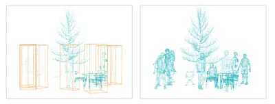 Figure 42. Left: detection result, Right: upsampling result