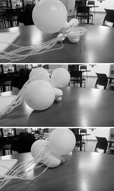Breathing Intelligence: Morphological Computation in Inflatable Swarm Systems
