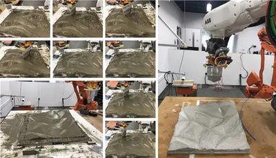 Fig. 12  Tooling process and finished panel demonstrating Profile-3D-Printing