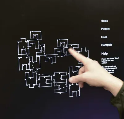 Architectural researchers have used software to model new conceptions of design. Under the advice of Charles Eastman and artificial intelligence pioneer Allen Newell, Chris Yessios developed an early software for urban design, called CISP, as part of his doctoral dissertation completed at Carnegie Mellon University in 1973. The image shows a 2019 interactive reconstruction of this sytem by the author, and Harshavardan Kedia (courtesy of the author)