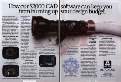 Fig. 1. AutoCAD ad in Scientific American Magazine from 1984 [4]