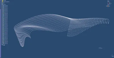 Fig. 2.8 A model developed with a parametric component called “Power Copy” in Digital Project,
as it semi-automatically generates arc variations for the Gallery (Image by author)
